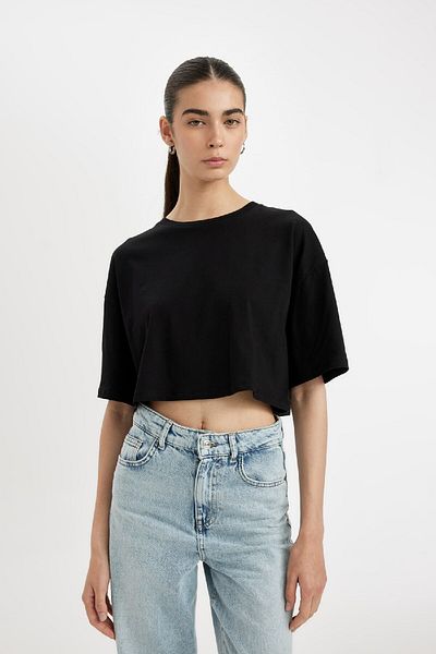 DeFacto Coool Oversize Fit 2-Pack Basic Short Sleeve T-Shirt D2407Axns