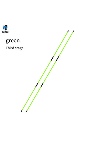 Choice عصي محاذاة جولف كايتون الخضراء، مكونة من 3 أقسام، مجموعتان - قضبان تدريب محاذاة بطول 48 بوصة، قابلة للطي