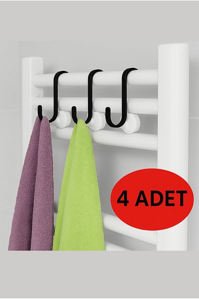 PEKA 6 Pcs Plastic Towel Rack Hook Bathroom Hanger Bathroom Organizer Washcloth Pouch Hanger Kitchen Hanger