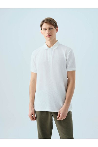 Loft Ανδρικό μπλουζάκι Regular Fit Λευκό Lf2037103