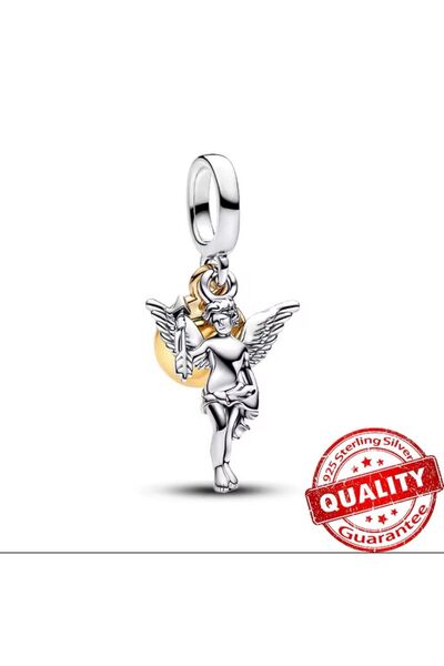 POSEİDONS JEWELLERY Aşk Tanrısı Sallantılı Gümüş Charm s925 Gümüş