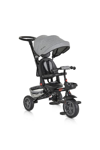 OEM Tricicleta Pliabila cu maner, Varsta 1-5 Ani, Byox Explore Gri, Scaun Reversibil si Pozitie de Somn
