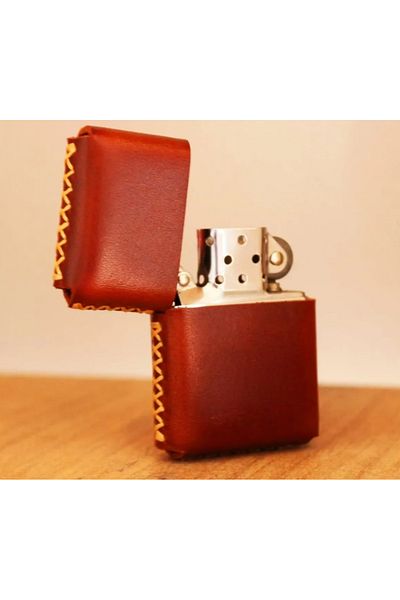 KUVARK Калъф за запалка Zippo | 100% телешка кожа | 100% ръчна изработка