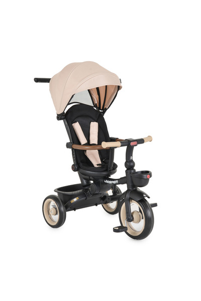 OEM Tricicleta Pliabila cu maner 1-5 Ani, Byox Jasper Bej, scaun reversibil 3...