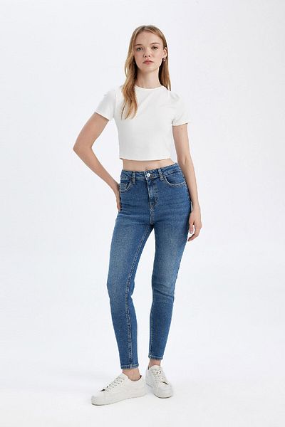 DeFacto Pantaloni skinny cu talie înaltă până la gleznă C7611AX24WN