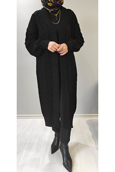 Lasirius Kadın Uzun Oversize Triko Hırka , Yünlü, Sıcak Ve Şık Kışlık , Baharlık Rahat Dış Giyim