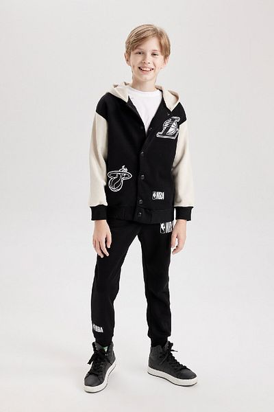 DeFacto Boy's Nba Current Teams Hooded Cardigan - D3118A824Wn