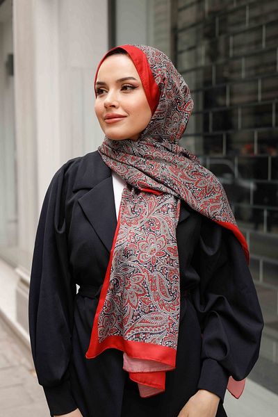 QASSA SHAL Blue Ethnic Pattern Soft Shawl, Lari Series