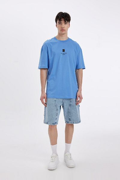 DeFacto Potrivire confortabilă - Tricou cu mânecă scurtă imprimat cu gâtul turnat C5755ax24hs