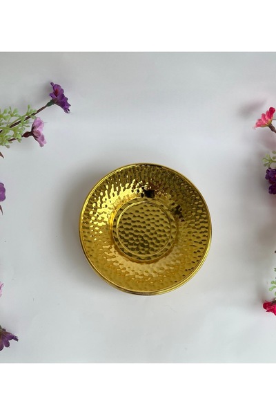 Dalgıç Altın Metal 6'lı Çay Tabağı AYAYDIN ZÜCCACİYE