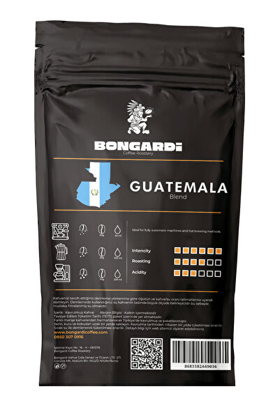 Bongardi Coffee Guatemala Yöresel Blend Kahve 200g (ÇEKİRDEK VEYA ÖĞÜTÜLMÜŞ SEÇİLEBİLİR)