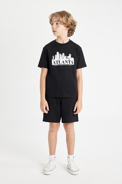 DeFacto Boy's Short Sleeve Crew Neck T-Shirt - D2249A824HS