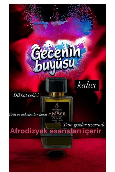 safranbolu miski amber Seksi Erkek Parfümü