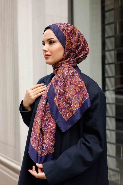 QASSA SHAL Etüklü Soft Shawl - Lariosa Series Summer