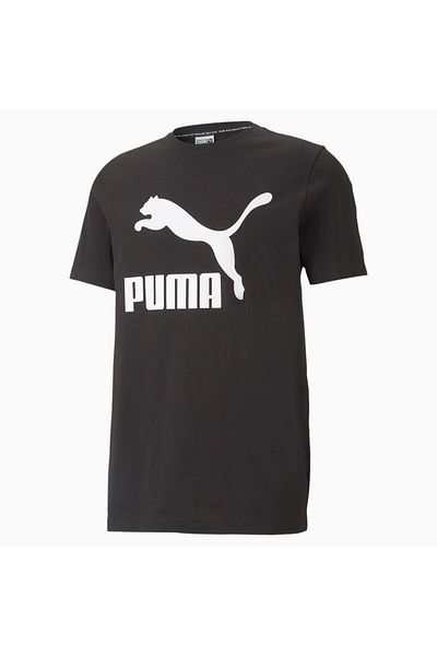 Puma تي شيرت أسود بشعار كلاسيكي للرجال ( 530088 -01)