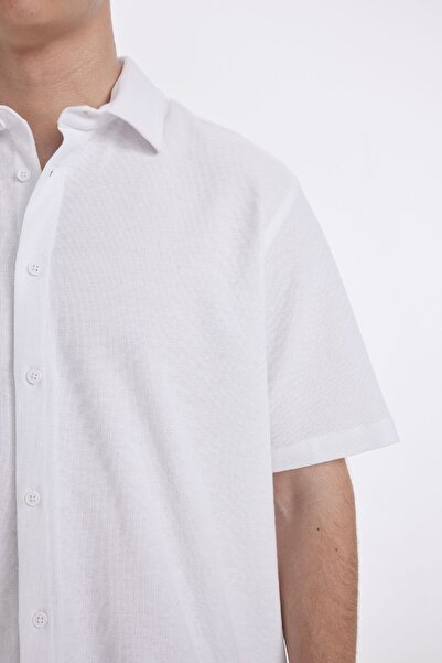 DeFacto Koszula bawełniana z krótkim rękawem Regular Fit D1902Ax24Hs