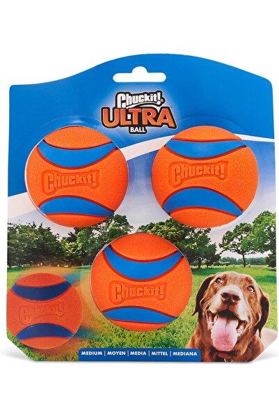 Chuckit ! كرة الترا بول للعب الكلاب 3 قطع (حجم متوسط)
