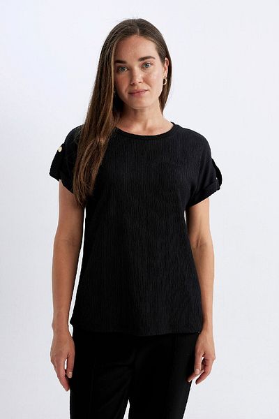DeFacto Crew Neck Short Sleeve Regular Fit T-Shirt D3198AX24HS