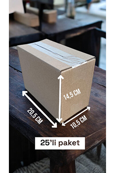 10,5x20,5x14,5 Küçük Ürün Kolisi, E Ticaret Kutusu 25’li Paket