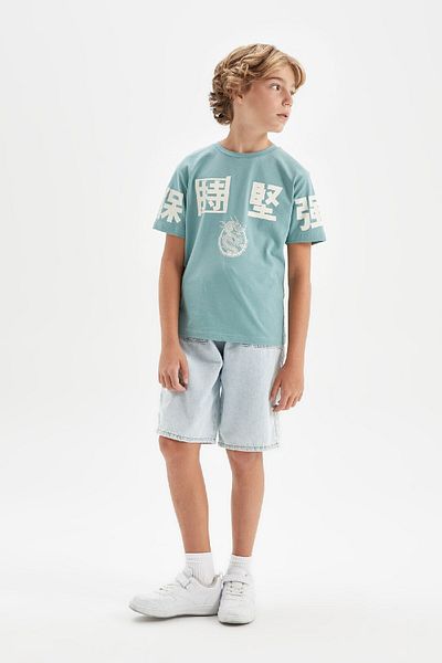 DeFacto Μπλουζάκι με κοντό μανίκι Boy - Crew Neck A0450a824HS