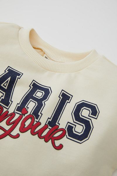DeFacto Baby Girl Crew Neck Printed Sweatshirt D2184A524Au