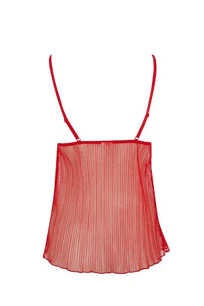DeFacto Fall in Love New Year's Themed Triangle Lace Red Top B0208Ax24Au