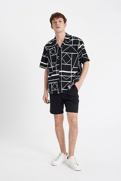 DeFacto Comfortable Cut Cotton Bermuda Shorts - D1051AX24SM
