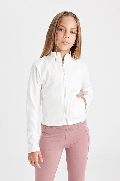 DeFacto College Collar Girl's Bomber Cardigan - D2944A824SM