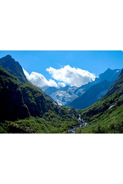 Zumzeria Tablou καμβάς με γραφική θέα από ψηλά σε όμορφα βουνά, 80x50εκ., tab...