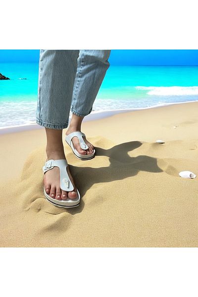 COMFORT OF PANTOFOLE men's flip-flops white