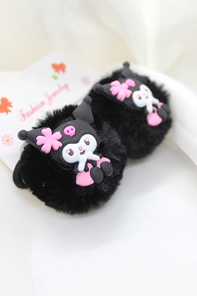 Kromi Kuromi نموذج مطاطا Pompom فتاة مشبك فتاة المدرسة مشبك