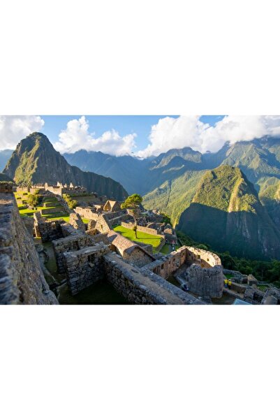 Zumzeria Tablou Canvas Historical Cusco Ruins View, 80x50cm, tabloucanvas1052...