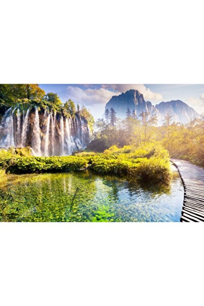 Zumzeria Tablou Canvas Facinating Waterfalls, 80x50cm, tabloucanvas48, Zumzer...