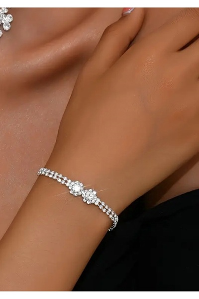 Mihra Aksesuar Çift Papatyalı Bileklik