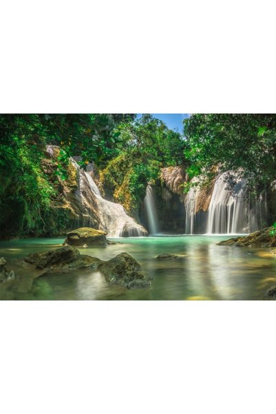 Zumzeria Tablou Canvas Wild Bright Waterfall, 80x50cm, tabloucanvas336, Zumze...