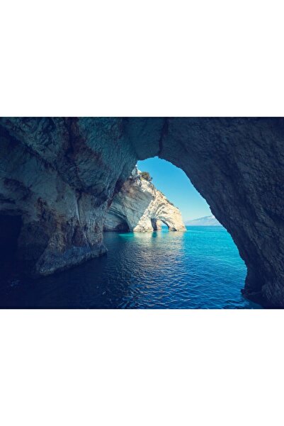Zumzeria Tablou Canvas Cave With A Splendid Ocean View, 80x50cm, tabloucanvas...
