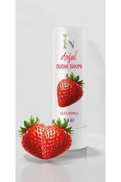 Shiness Natural Lip Balm Strawberry Flavored Colored