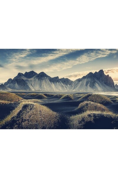 Zumzeria Tablou Canvas Sunny Landscape In Iceland, 80x50cm, tabloucanvas448, ...