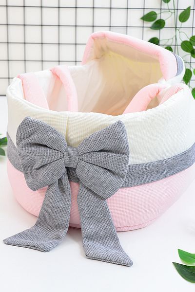 Sitilin Baby Girl Fancy Stroller Swaddle Blanket-Bag Set Stl6958