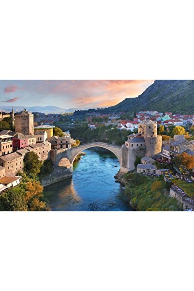 Zumzeria Tablou Canvas Old Bridge In Mostar, 80x50cm, tabloucanvas566, Zumzer...