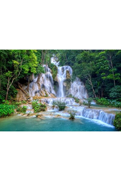 Zumzeria Tablou Canvas Scenic Waterfall, 80x50cm, tabloucanvas196, Zumzeria ®