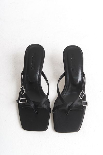 MARSEDO Women's Heeled Blunt Toe Evening Dress Slippers Alberta