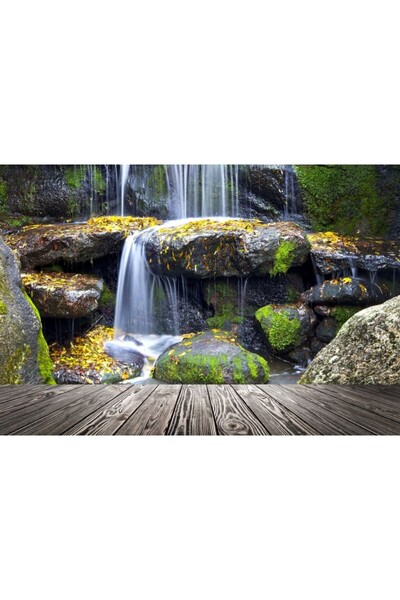 Zumzeria Tablou Canvas Forest Waterfall, 80x50cm, tabloucanvas26, ®