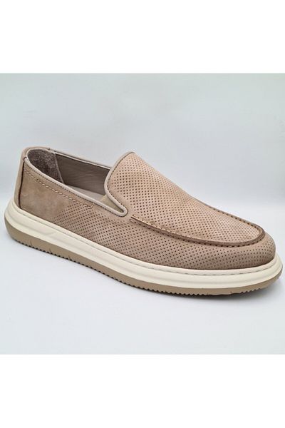 Greyder 64696 Мъжки ежедневни удобни обувки от естествена кожа с щампа Mink Nubuck