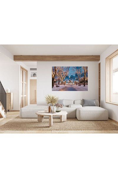 Zumzeria Tablou Canvas Winter Scenary In Boston, 80x50cm, tabloucanvas1232, Zumzeria ®