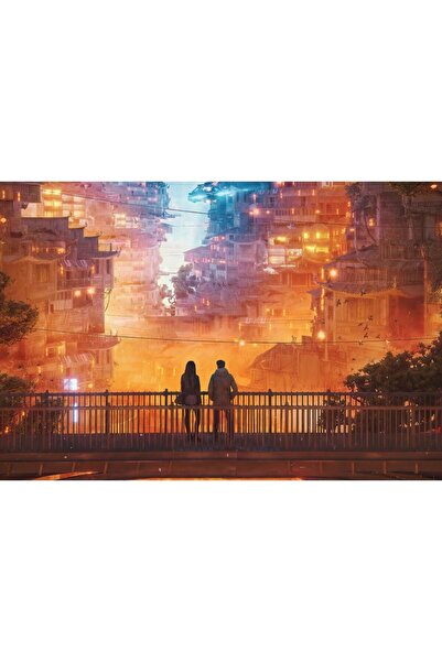 Zumzeria Πίνακας σε καμβά Star City, 80x50εκ., tableau759,