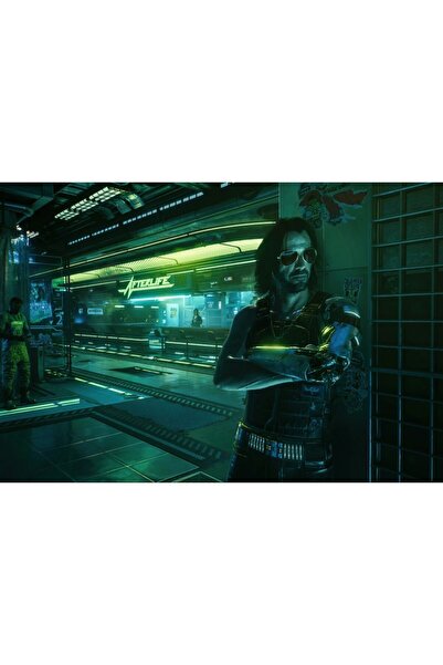 Zumzeria Tablou Canvas Keanu Reeves From Cyberpunk 2077, 80x50cm, tablou597, ...