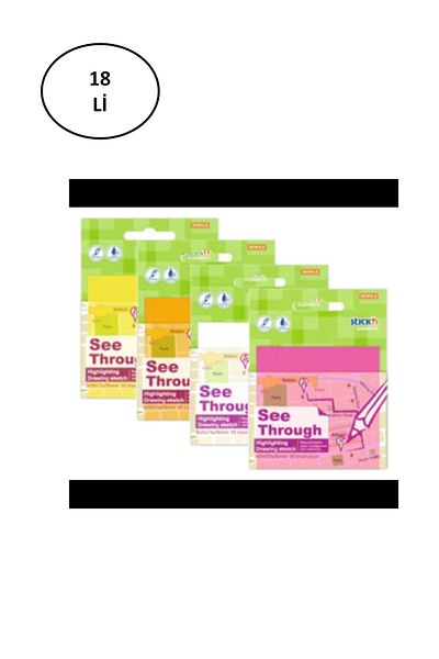 Gıpta White 50 Sheets - Transparent Postit 76X76 Translucent