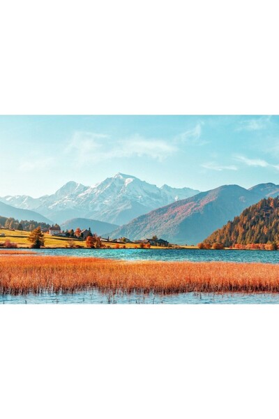 Zumzeria Tablou Canvas Απίστευτο Φύση Τοπίο και Πολύχρωμος Ουρανός, 80x50εκ.,...