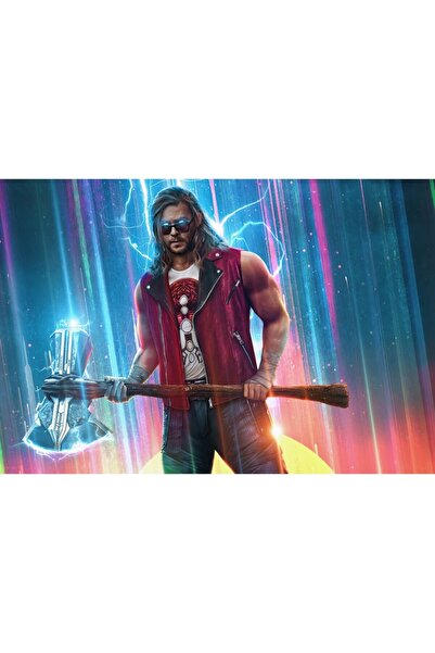 Zumzeria Tablou Canvas Thor Love And Thunder, 80x50cm, tablou507, Zumzeria ®